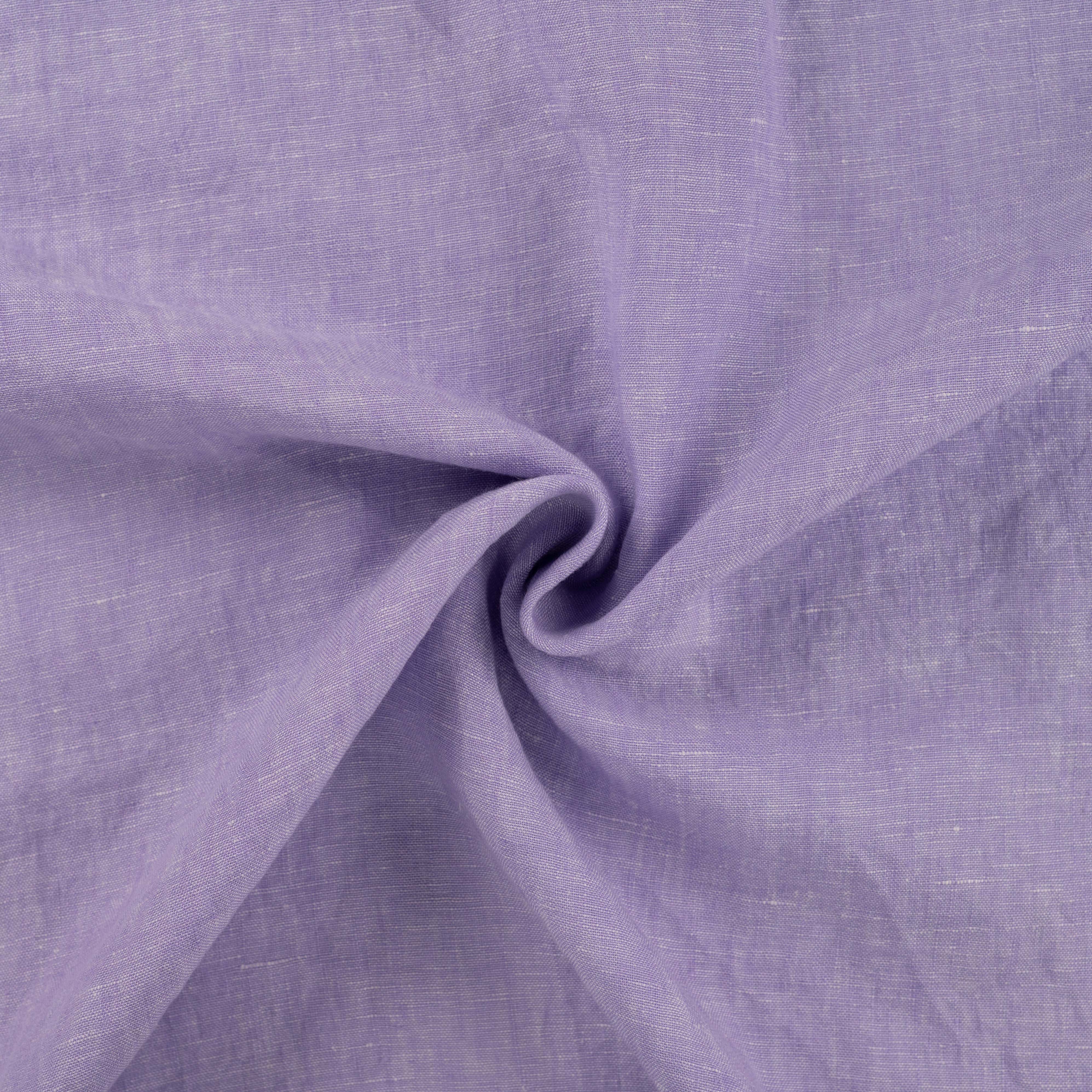 Linen Plain Weave Fabric - Violet