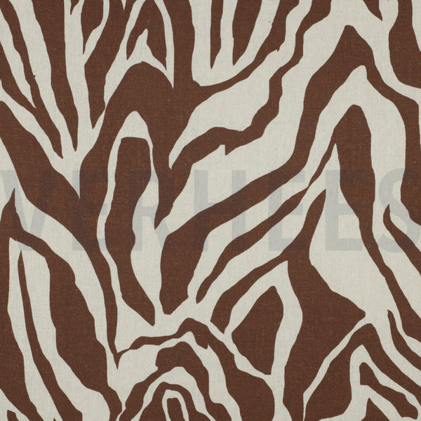 Linen Viscose Fabric - Animal