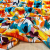 Linen Viscose Fabric - Bright Floral