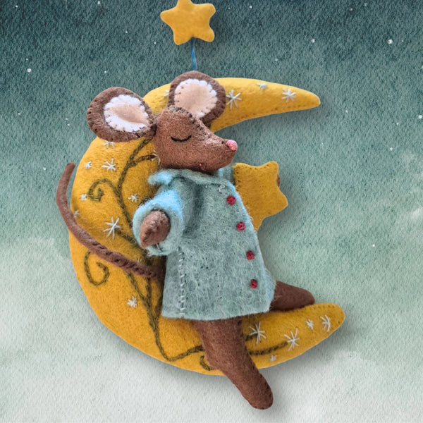 Little Mouse Makes a Wish Embroidery Felt Craft Kit