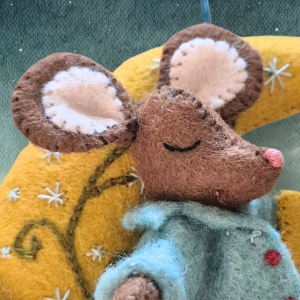 Little Mouse Makes a Wish Embroidery Felt Craft Kit