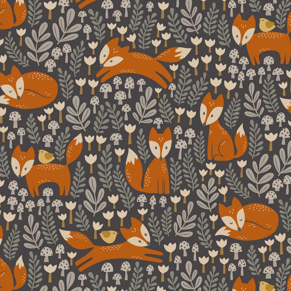 Cozy Forest - Little Foxes - Cotton Fabric