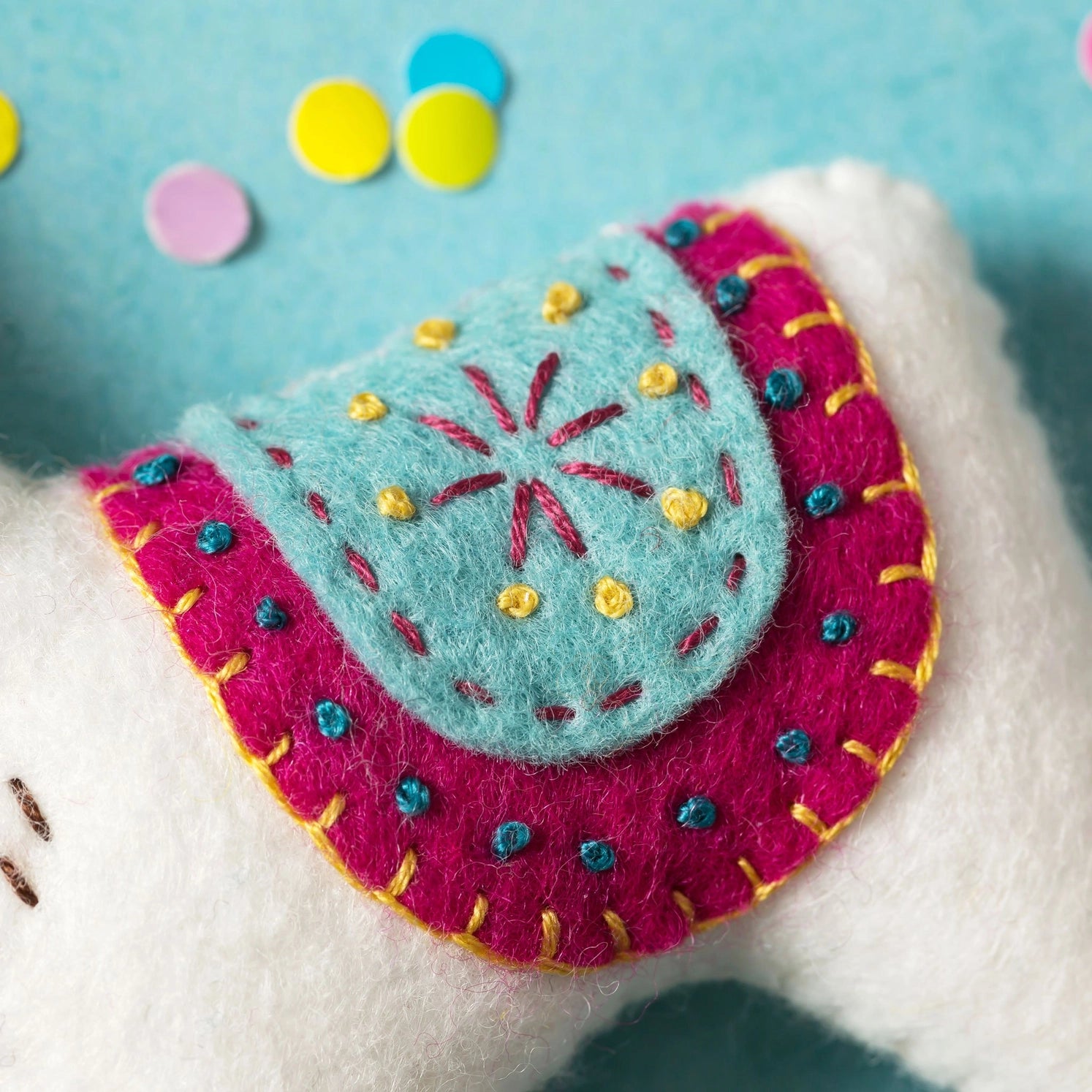 Llama Embroidery Felt Craft Kit