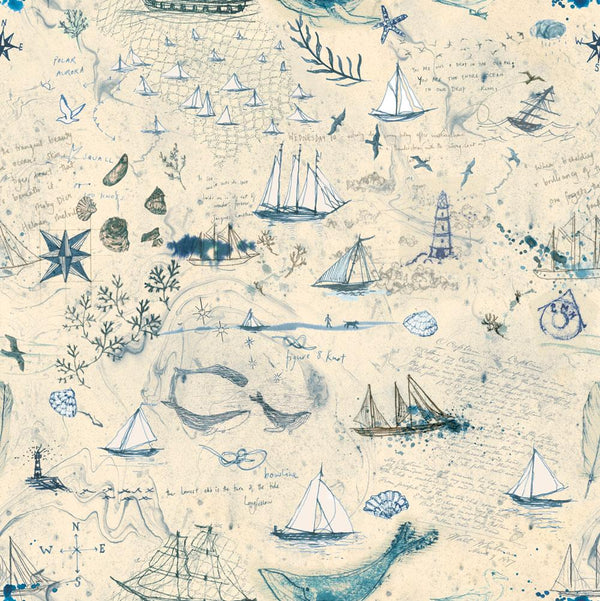 Longshore by Janet Clare - Passport Flag - Cotton Fabric