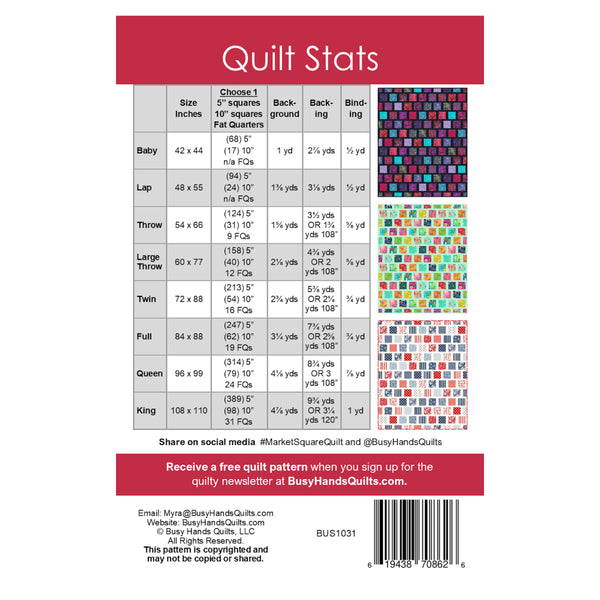 Market Square Quilt Pattern