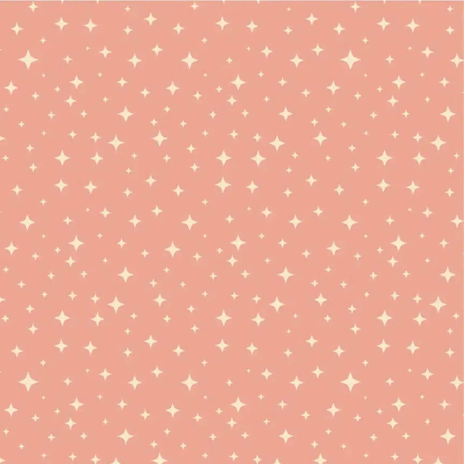 Moonbeam Dreams - Star Bright Coral - Cotton