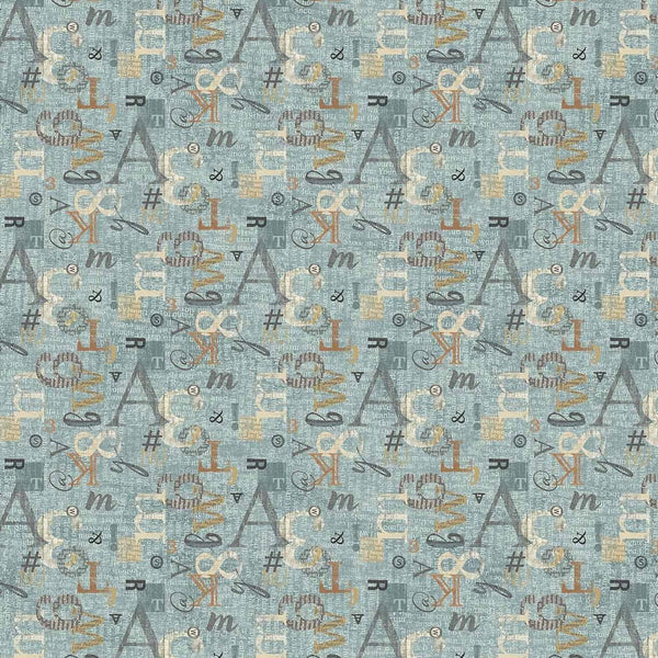 My Type - Letter Mix - Cotton Fabric