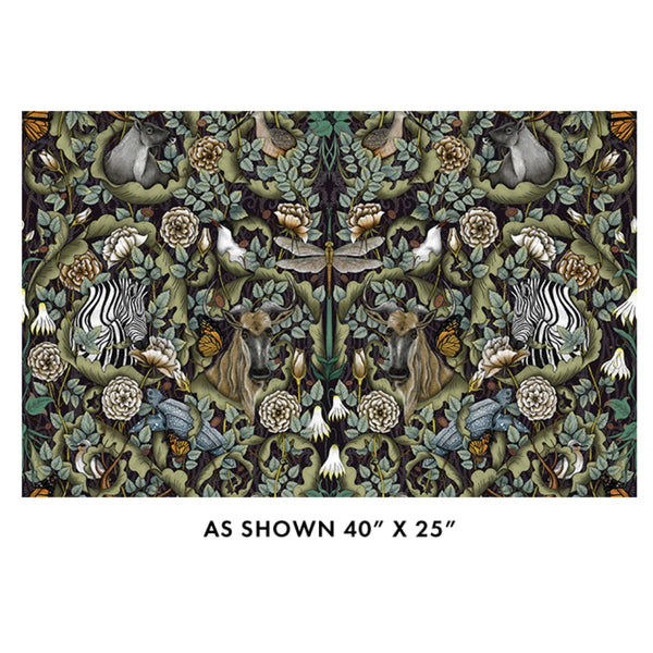 Mythic Forest - Multi/Grey - 108" wide cotton fabric