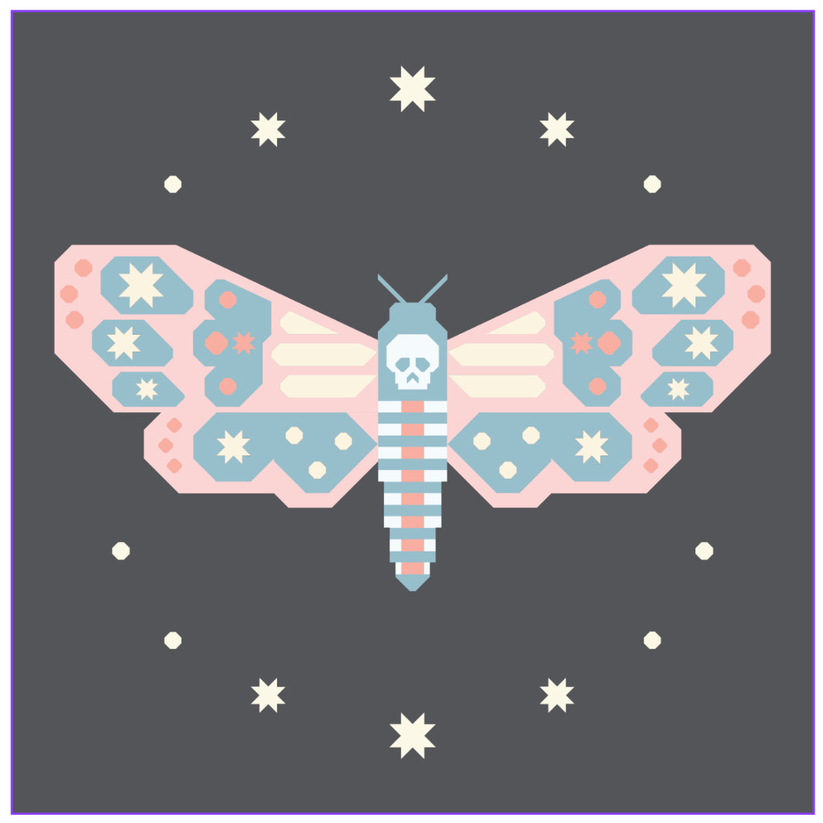 Night Flutter – A Death’s-Head Hawkmoth Quilt Pattern