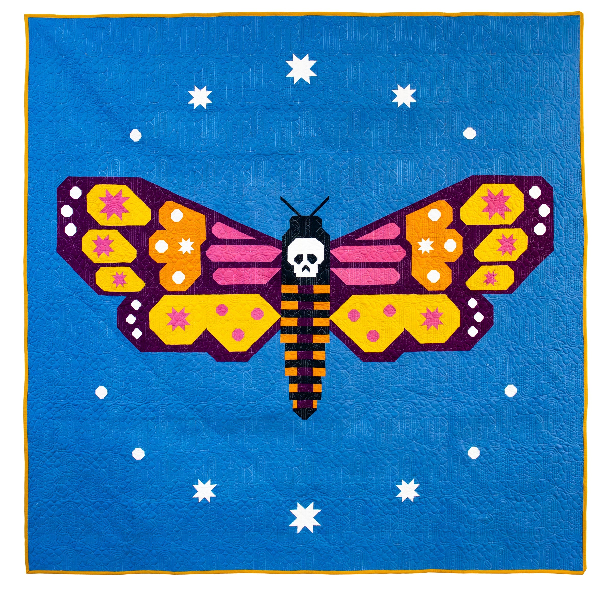 Night Flutter – A Death’s-Head Hawkmoth Quilt Pattern