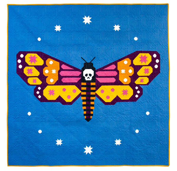 Night Flutter – A Death’s-Head Hawkmoth Quilt Pattern