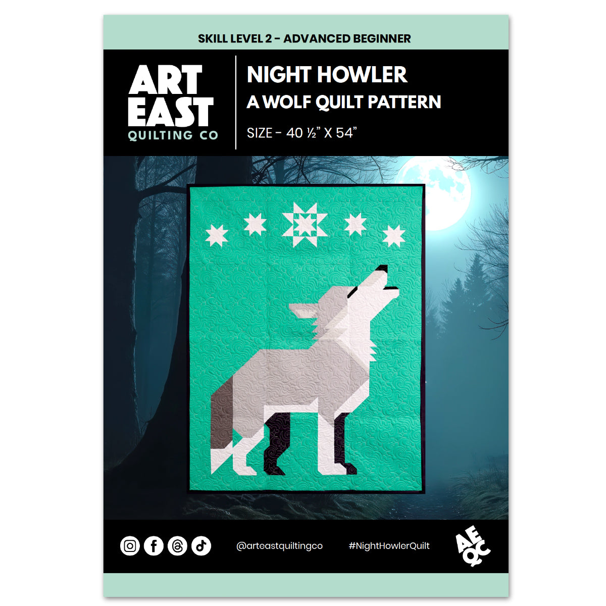 Night Howler - A Wolf Quilt Pattern