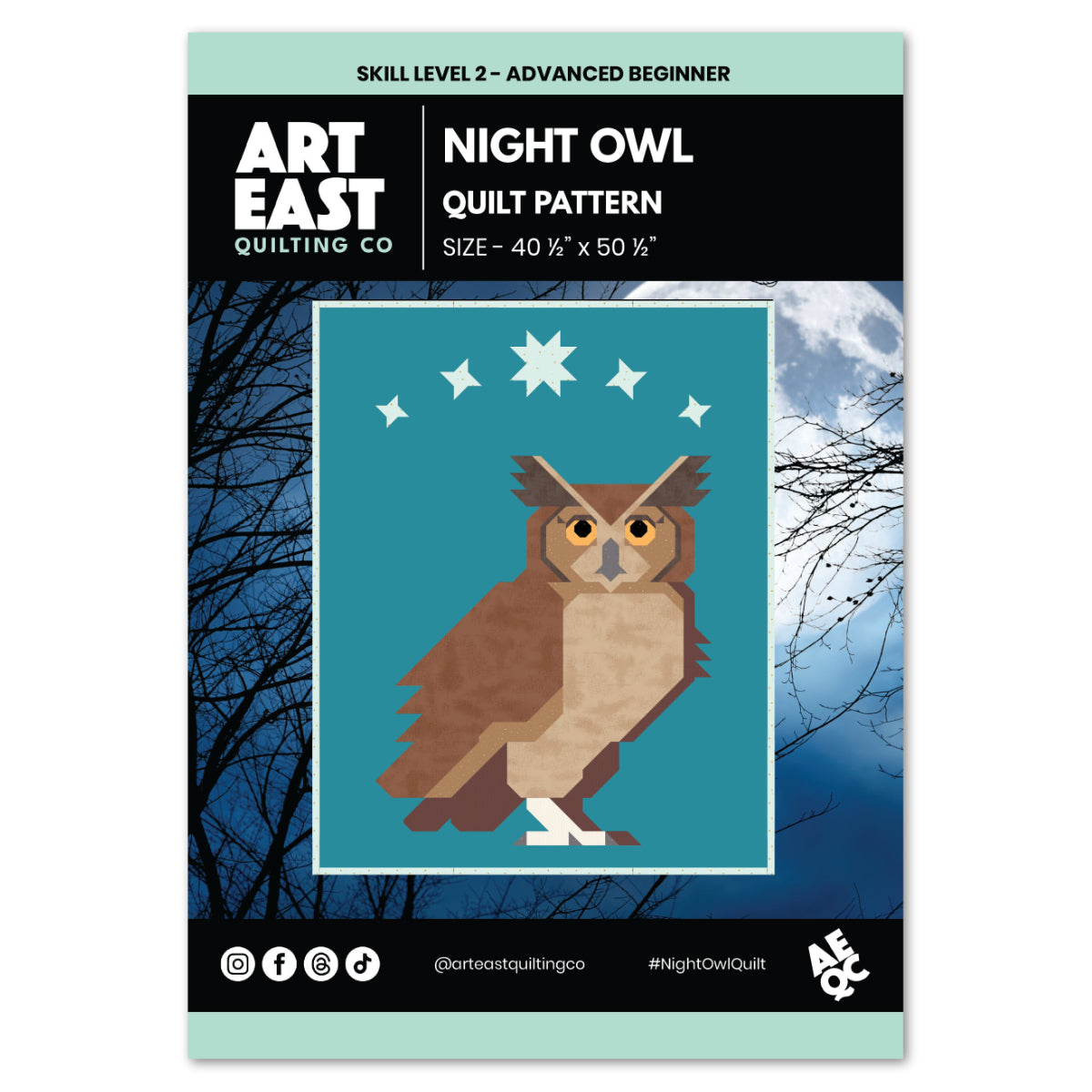 PRE-ORDER New! - Night Owl Quilt Pattern