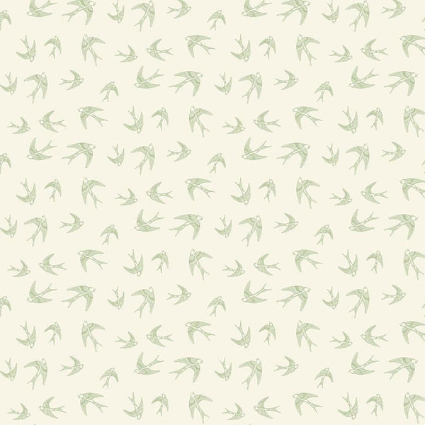 Ornithology - Sky Ballad Cream- Cotton Fabric