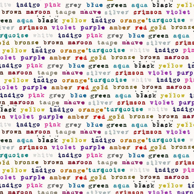 Stamped - Polychrome - Cotton Fabric