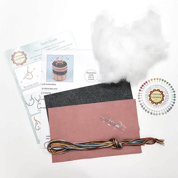 Pincushion Embroidery Felt Craft Kit