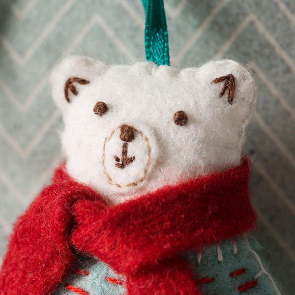 Polar Bear Embroidery Felt Craft Kit