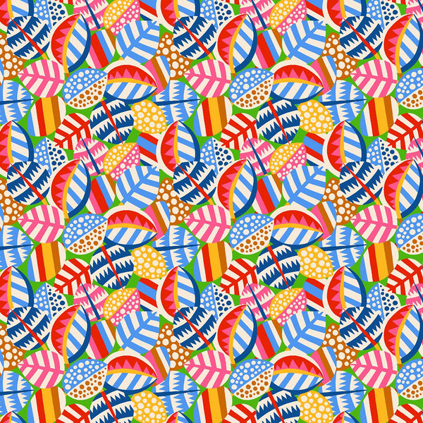 Primavera - Pop Leaves - Cotton Fabric