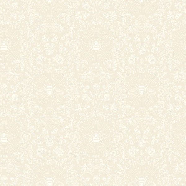 Queen Bee - Dark Cream - 108" wide fabric