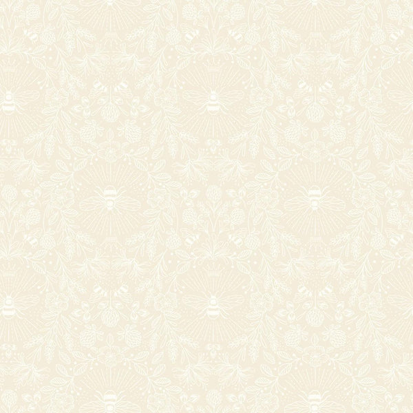 Queen Bee - Dark Cream - 108" wide fabric