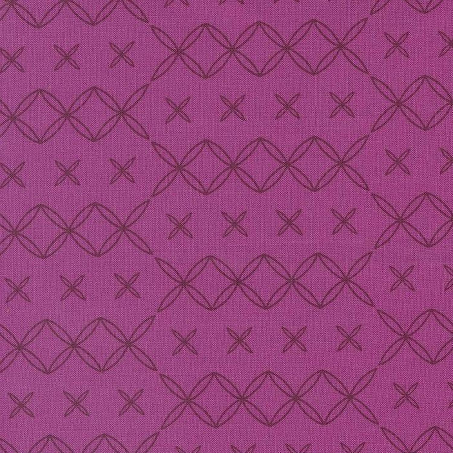 Rainbow Spice - Aubergine Cotton Fabric