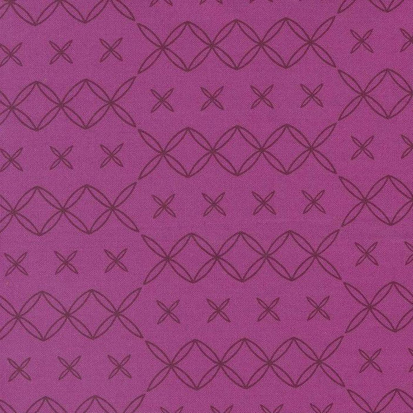 Rainbow Spice - Aubergine Cotton Fabric