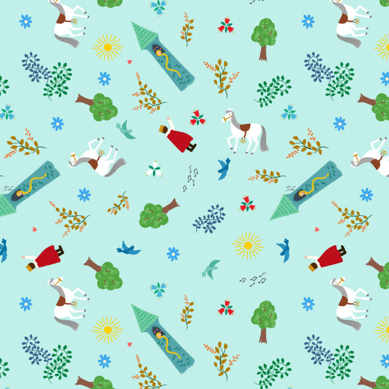 Small Things Fairytales - Rapunzel - Cotton Fabric