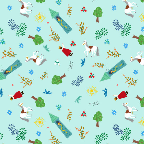Small Things Fairytales - Rapunzel - Cotton Fabric