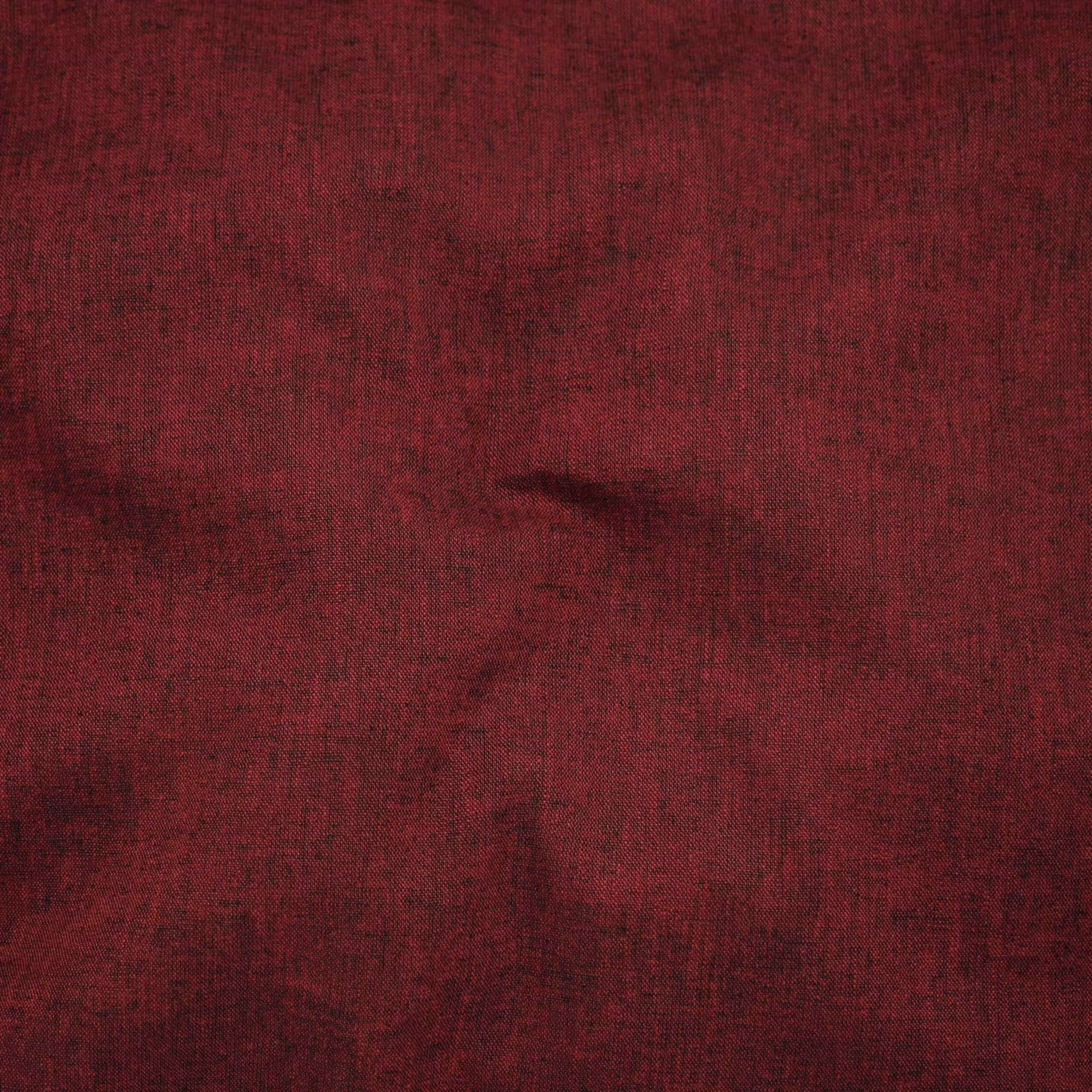 Yarn Dye Linen Fabric - Crimson