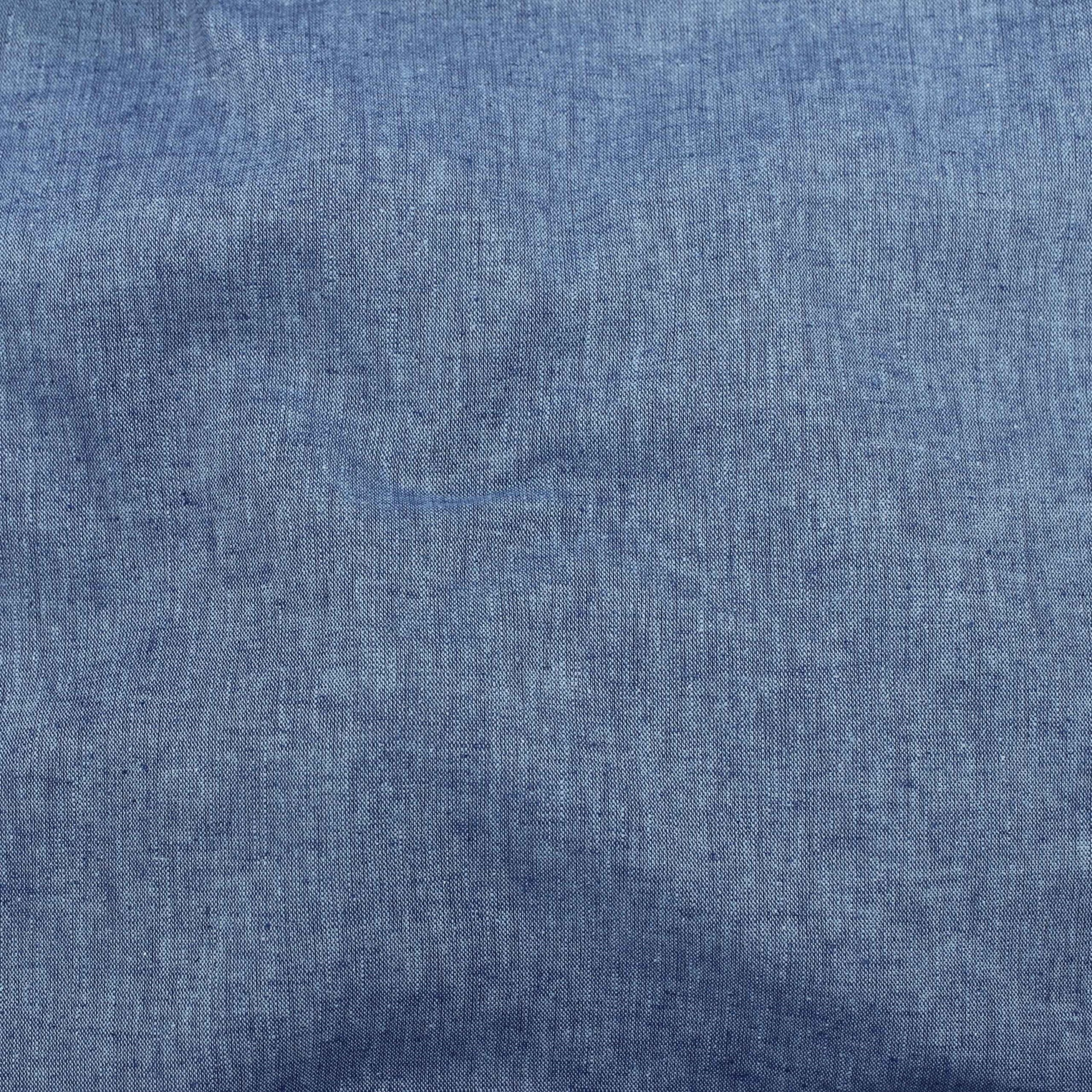 Yarn Dye Linen Fabric - Delphinium Blue