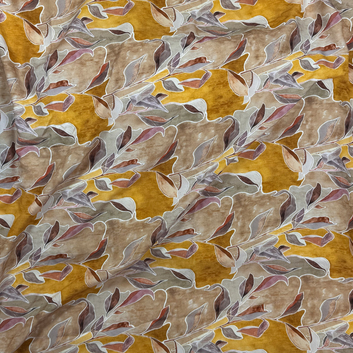 Rayon Viscose - Mustard Leaves