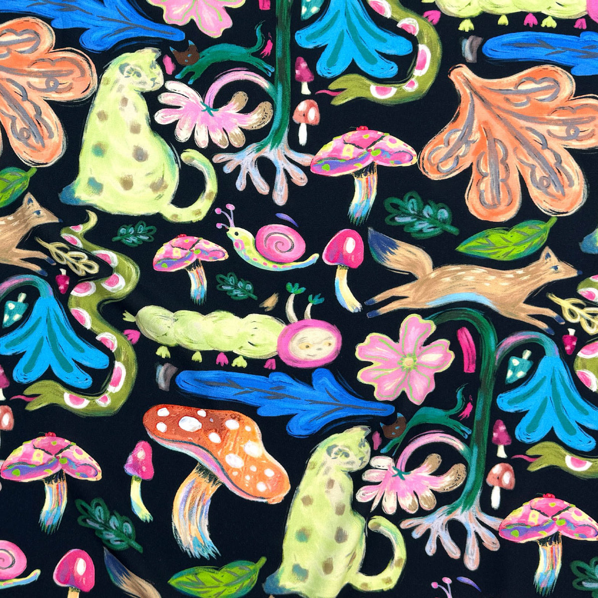 Rayon Viscose - Neon Garden