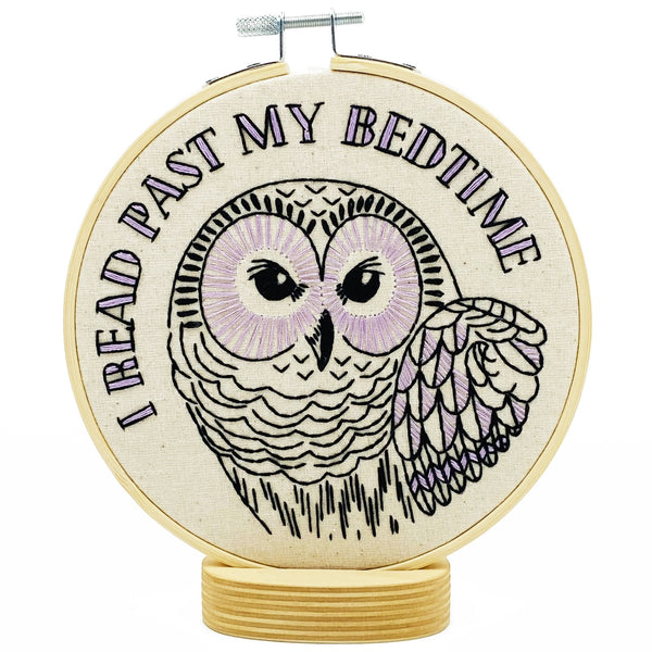 I Read Past My Bedtime - Full Embroidery Kit