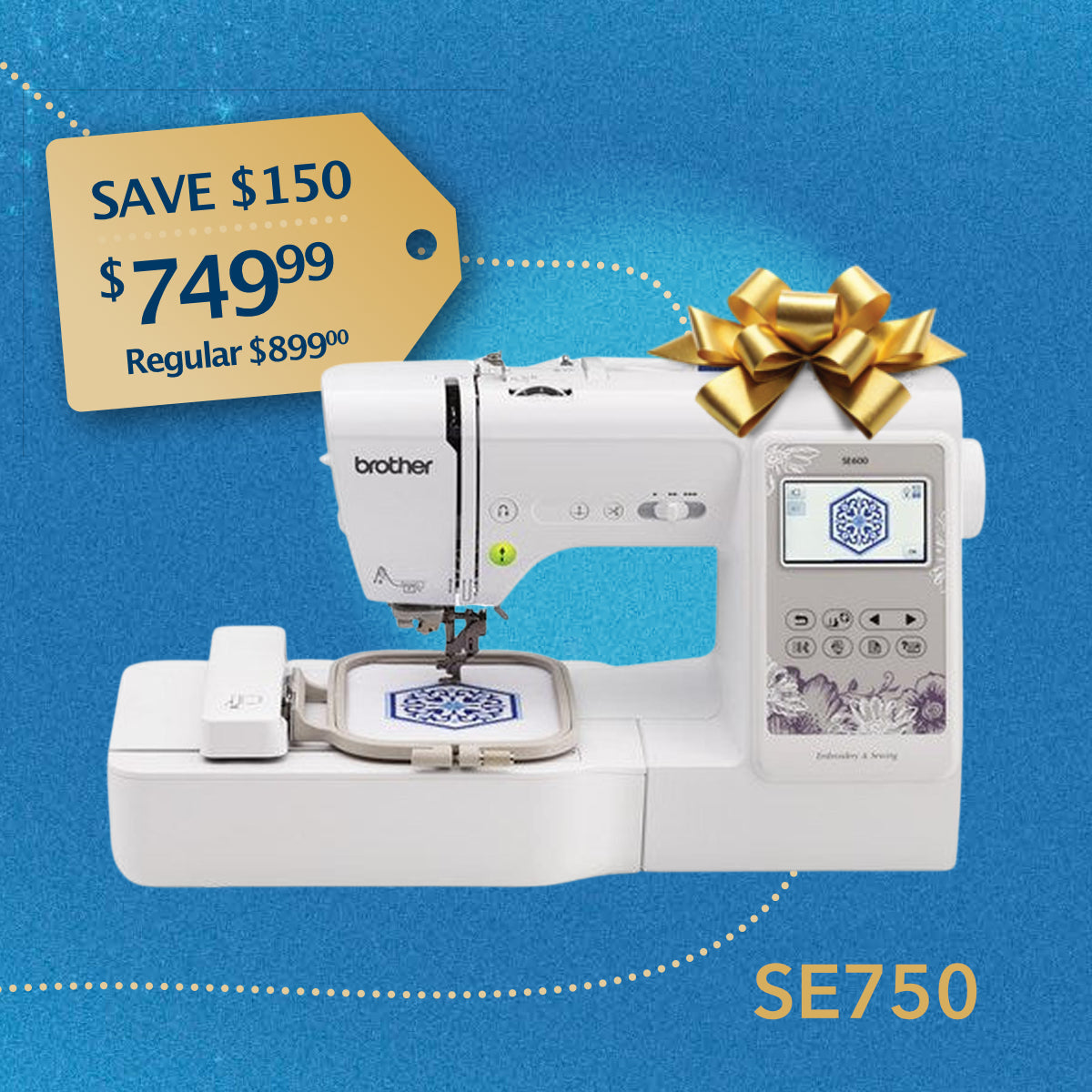 Brother SE750 Sewing and Embroidery Machine
