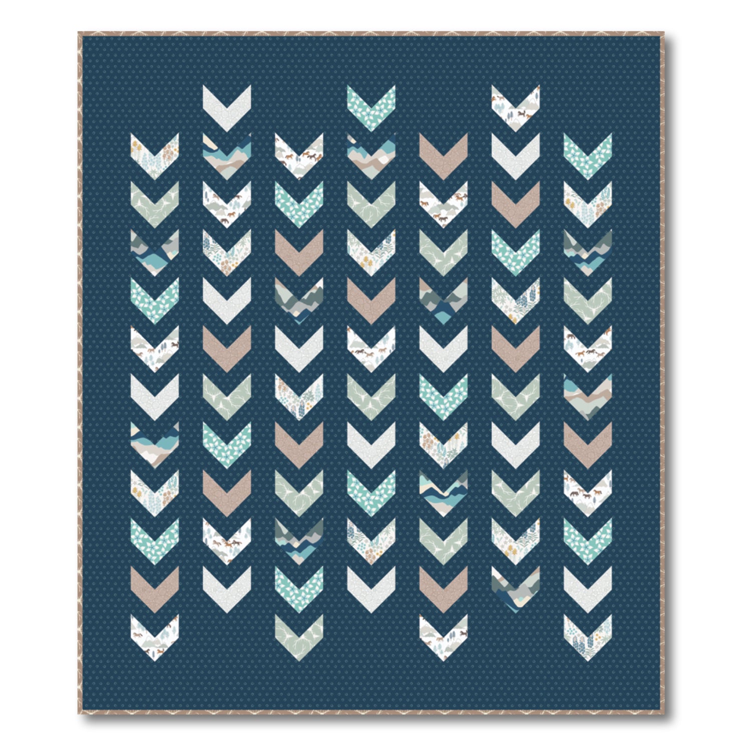 Scrappy Arrows Quilt Pattern