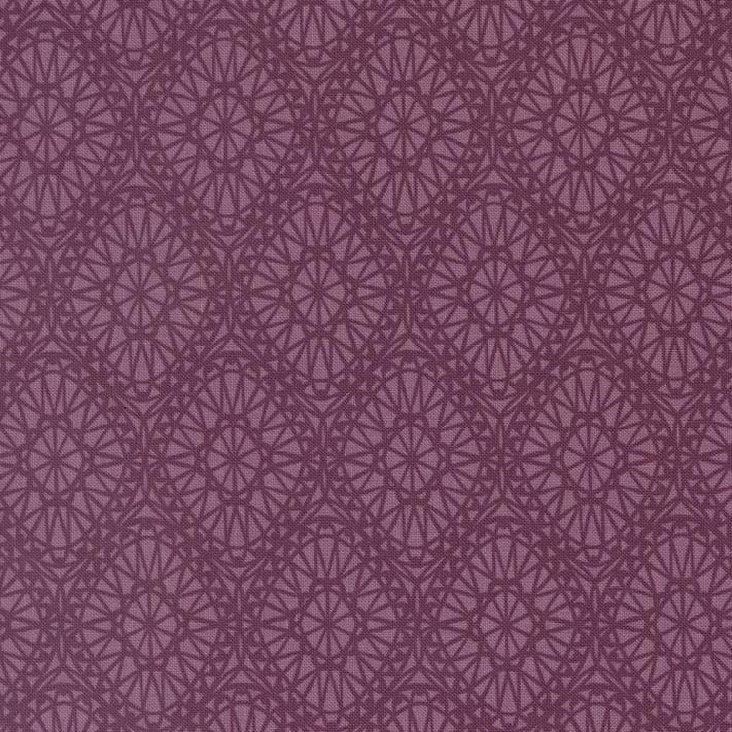Seaglass Summer - Damask Plum - Cotton Fabric