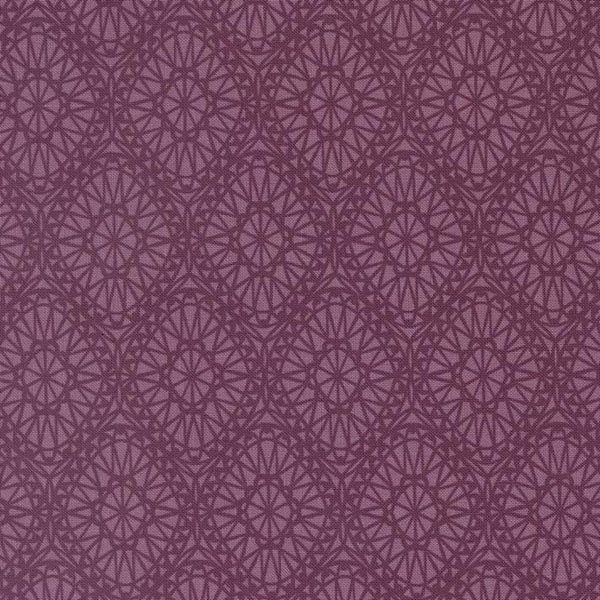 Seaglass Summer - Damask Plum - Cotton Fabric