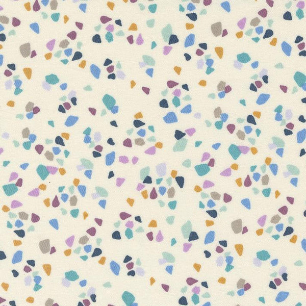 Seaglass Summer - Shimmering Oyster - Cotton Fabric
