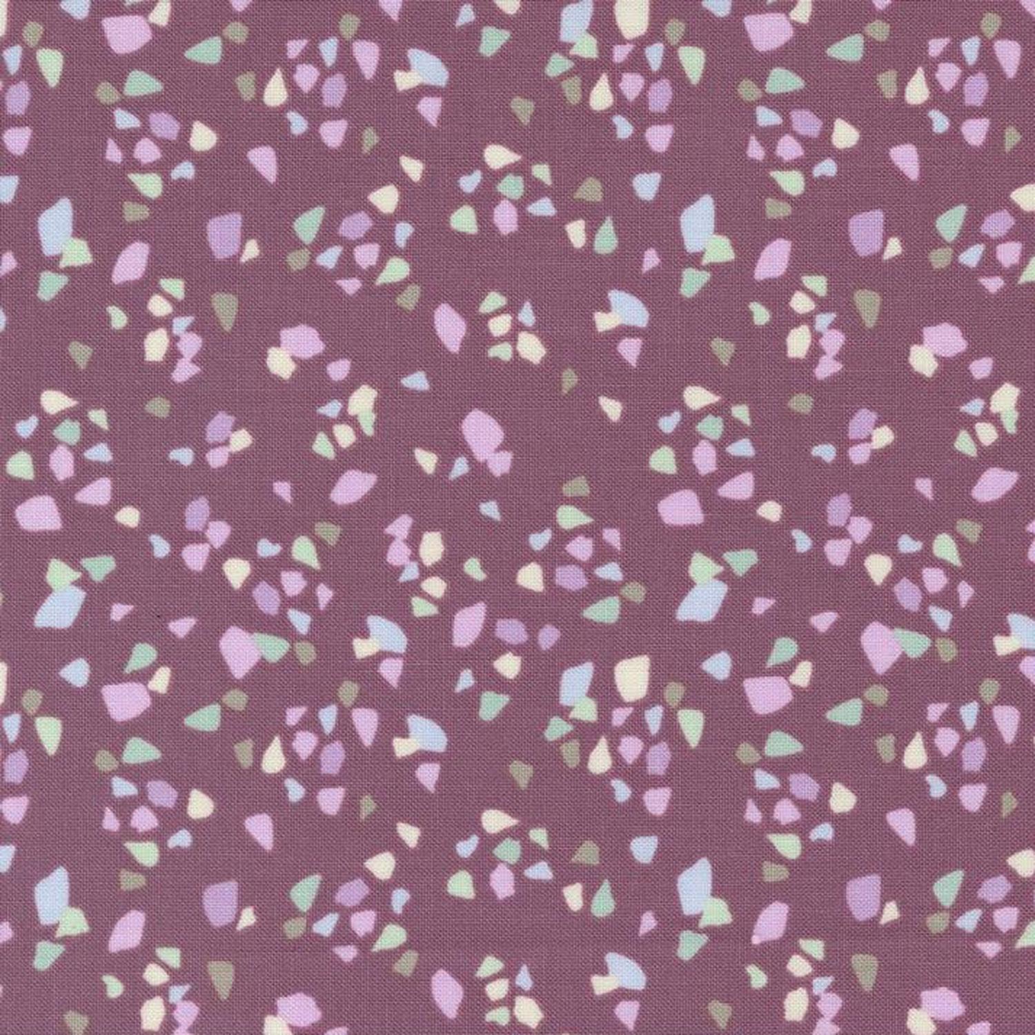 Seaglass Summer - Shimmering Plum - Cotton Fabric