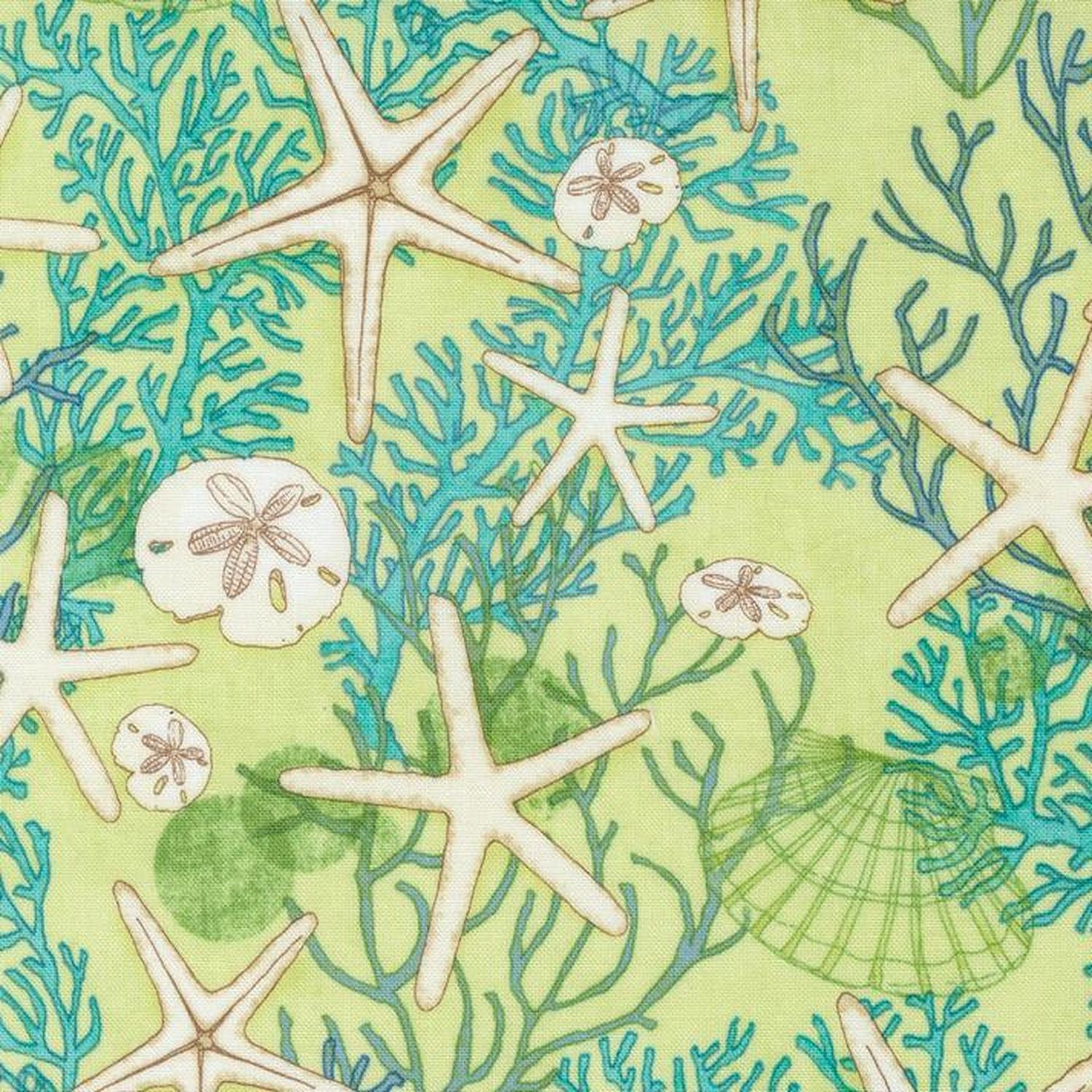 Serena Shores - Starfish Kelp - Cotton Fabric