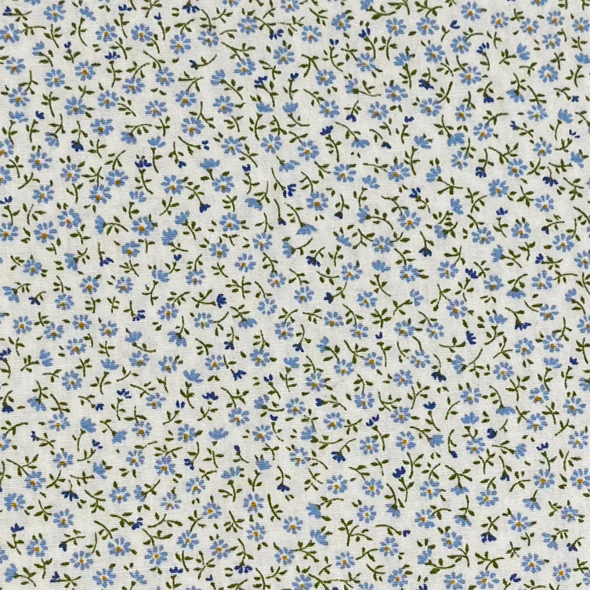 Sevenberry Petite Garden - Ditsy Blue Flowers - Cotton Fabric