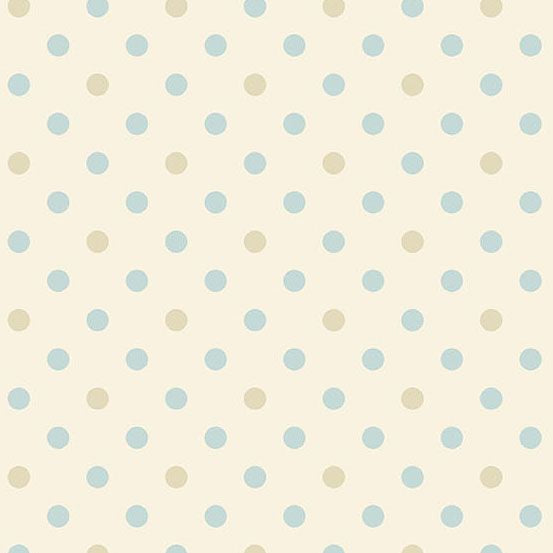 Sewing Bird - Pearls Cream - Cotton Fabric
