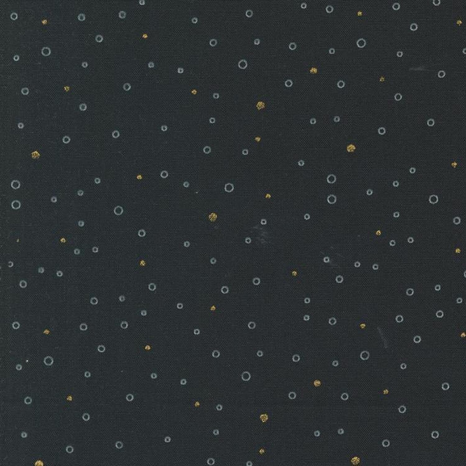 Shimmer by Zen Chic - Snowing Ebony - Cotton Fabric