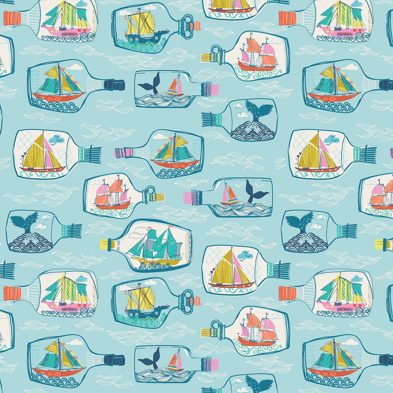 Siren Seas - Mariners Memory - Cotton Fabric