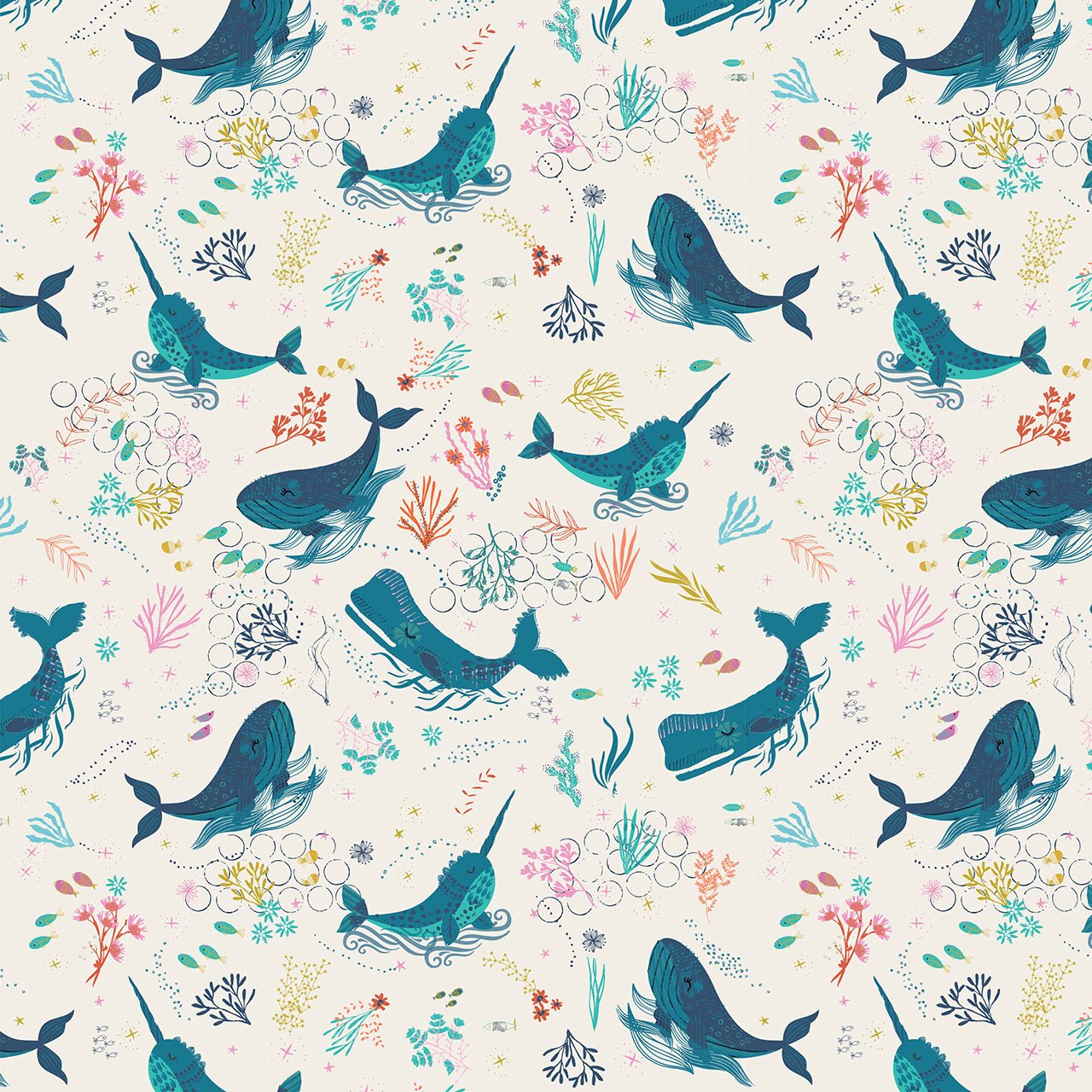 Siren Seas - Ocean Song - Cotton Fabric