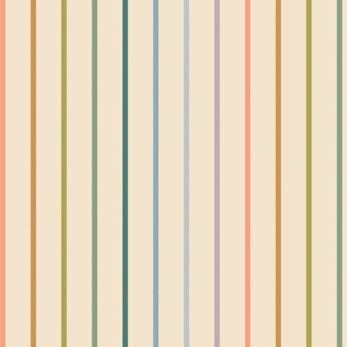 Slow Summer - Tiny Stripe Pearl - Cotton Fabric