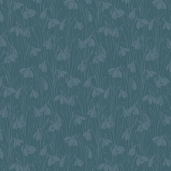 Liberty - Snowdrop Spot - Indigo Delphinium - Cotton Fabric