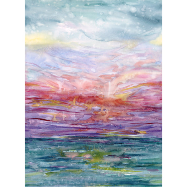 Soulstice - Summertide Watercolour Ombre - Cotton Fabric