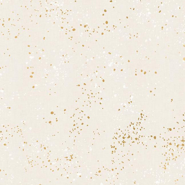 Speckled by Ruby Star - White Gold - Cotton Fabric