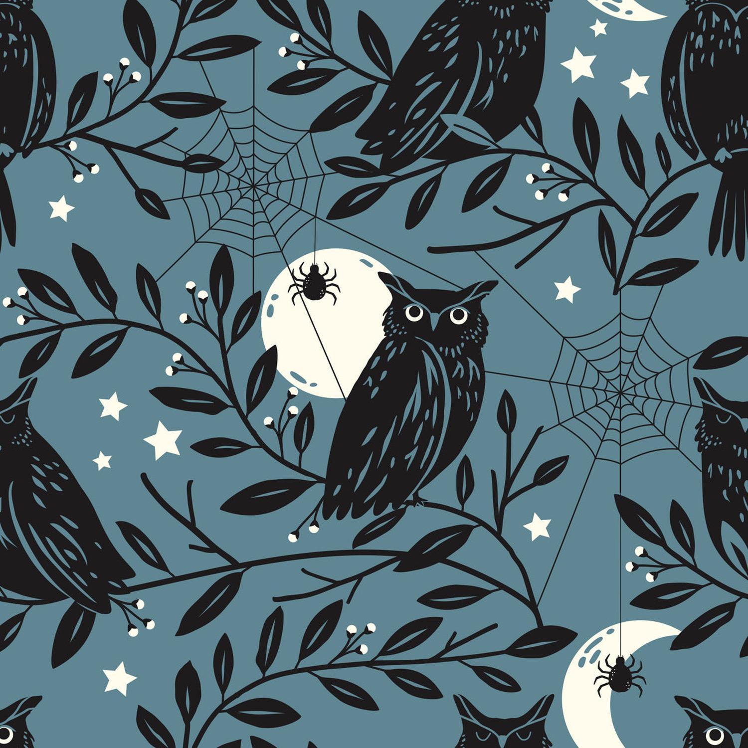 Spellbound - Owls - Cotton Fabric